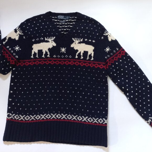 Polo Ralph Lauren VNG 90 Merino Wool Sweater Men's Size S/M/L - Picture 3 of 14